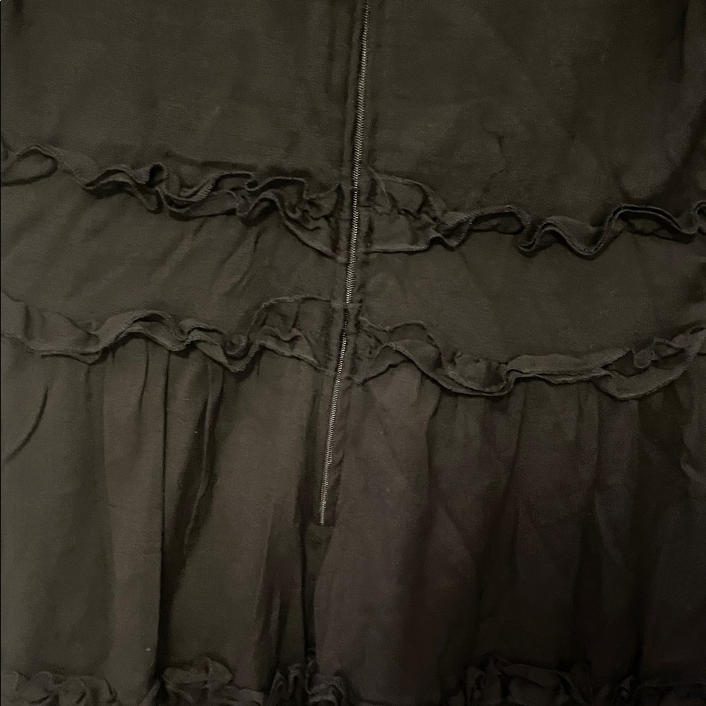 Trixxi Black Mini Dress with Ruffle Details - Picture 7 of 9
